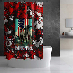 Шторка для душа Farcry5, цвет: 3D-принт — фото 2