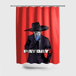 Шторка для душа Чумной Pay Day 2, цвет: 3D-принт