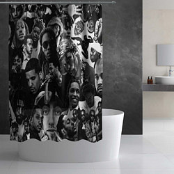 Шторка для душа Music Rap allpic, цвет: 3D-принт — фото 2