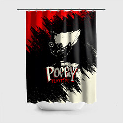 Шторка для душа Poppy Playtime: Red & Black, цвет: 3D-принт