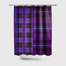 Шторка для ванной Purple Checkered