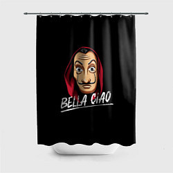 Шторка для ванной БУМАЖНЫЙ ДОМ LA CASA DE PAPEL BELLA CIAO