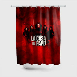 Шторка для ванной БУМАЖНЫЙ ДОМ - LA CASA DE PAPEL - BELLA CIAO