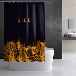 Шторка для душа Jiok пламя, цвет: 3D-принт — фото 2