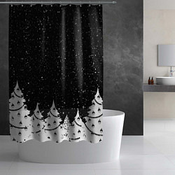 Шторка для душа НОВОГОДНЯЯ НОЧЬ 2022, цвет: 3D-принт — фото 2