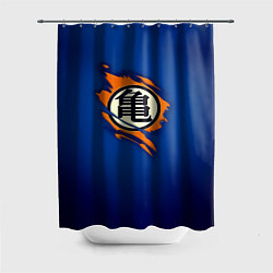 Шторка для ванной Рваный логотип Гоку Dragon Ball