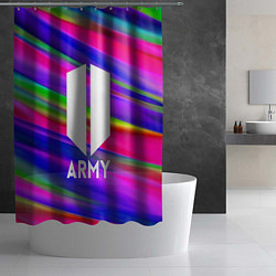 Шторка для душа BTS ARMY RAIBOW, цвет: 3D-принт — фото 2