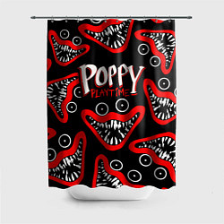 Шторка для душа Poppy Playtime Huggy Wuggy Smile, цвет: 3D-принт