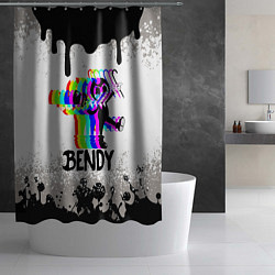 Шторка для душа The dancer Bendy and the ink machine, цвет: 3D-принт — фото 2
