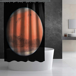 Шторка для душа Красная планета Марс, цвет: 3D-принт — фото 2