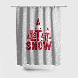 Шторка для душа Let it snow - пусть идет снег, цвет: 3D-принт