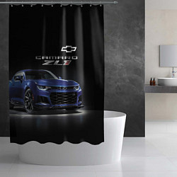 Шторка для душа Chevrolet Camaro ZL1 Motorsport, цвет: 3D-принт — фото 2