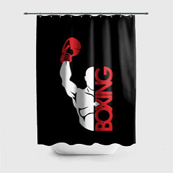 Шторка для душа Бокс Boxing, цвет: 3D-принт