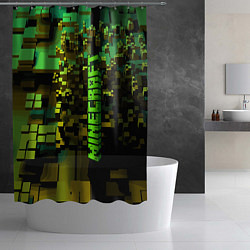 Шторка для душа Minecraft, pattern 2022, цвет: 3D-принт — фото 2