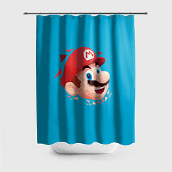 Шторка для душа Mario арт, цвет: 3D-принт