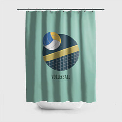 Шторка для душа Volleyball Спорт, цвет: 3D-принт