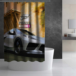 Шторка для душа Игрище Forza Horizon 5, цвет: 3D-принт — фото 2