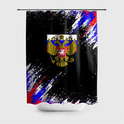 Шторка для душа Russia Флаг с Гербом, цвет: 3D-принт