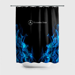 Шторка для душа Mercedes-Benz Fire, цвет: 3D-принт