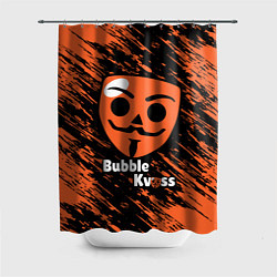 Шторка для душа БАБЛ КВАС - BUBBLE KVASS ИГРА, цвет: 3D-принт