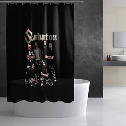 Шторка для душа SABATON САБАТОН, цвет: 3D-принт — фото 2