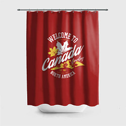 Шторка для душа Канада Canada, цвет: 3D-принт