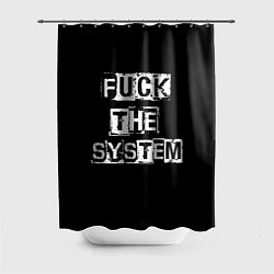 Шторка для ванной FACK THE SYSTEM