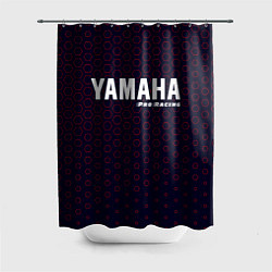 Шторка для душа YAMAHA Pro Racing Соты, цвет: 3D-принт