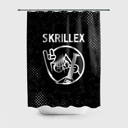 Шторка для душа Skrillex - КОТ - Потертости, цвет: 3D-принт