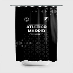 Шторка для душа Atletico Madrid Форма Champions, цвет: 3D-принт