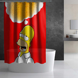 Шторка для душа Homer dream, цвет: 3D-принт — фото 2