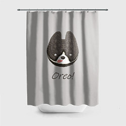 Шторка для душа Oreo! Пёсик из офиса разработчиков Sky, цвет: 3D-принт