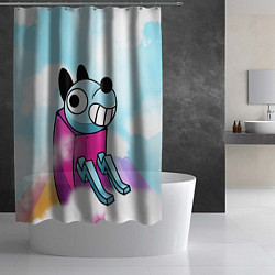 Шторка для душа Mutating dog, цвет: 3D-принт — фото 2