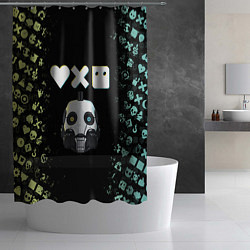 Шторка для душа Love, Death and Robots Pattern, цвет: 3D-принт — фото 2