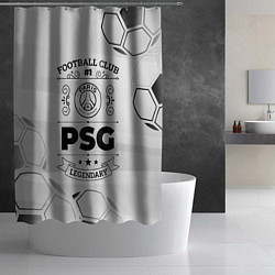 Шторка для душа PSG Football Club Number 1 Legendary, цвет: 3D-принт — фото 2