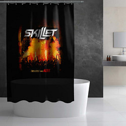 Шторка для душа Comatose Comes Alive - Skillet, цвет: 3D-принт — фото 2