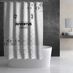 Шторка для душа Juventus Champions Униформа, цвет: 3D-принт — фото 2