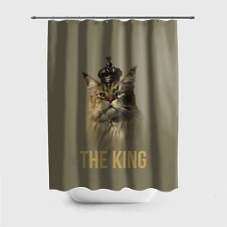 Шторка для ванной Король котов Мейн-кун