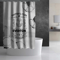 Шторка для душа Everton Football Club Number 1 Legendary, цвет: 3D-принт — фото 2