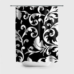 Шторка для ванной Minimalist floral pattern