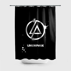 Шторка для душа Linkin Park логотип краской, цвет: 3D-принт