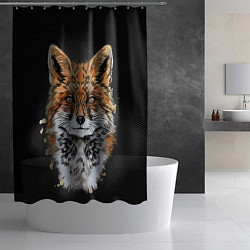 Шторка для душа Красивая лисица, цвет: 3D-принт — фото 2
