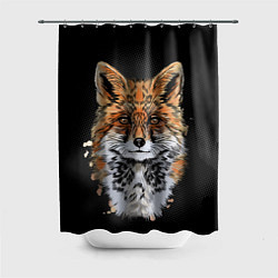 Шторка для ванной Красивая лисица