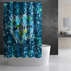 Шторка для душа Мохито - газировка, цвет: 3D-принт — фото 2