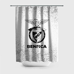 Шторка для ванной Benfica с потертостями на светлом фоне
