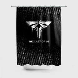 Шторка для ванной The Last Of Us с потертостями на темном фоне