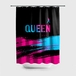 Шторка для душа Queen Neon Gradient, цвет: 3D-принт