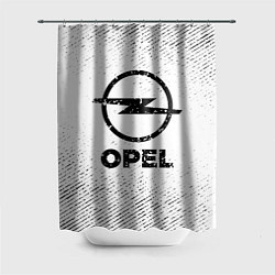 Шторка для ванной Opel с потертостями на светлом фоне