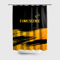 Шторка для душа Evanescence - gold gradient: символ сверху, цвет: 3D-принт