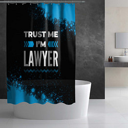 Шторка для душа Trust me Im lawyer dark, цвет: 3D-принт — фото 2